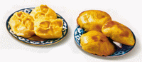 Samsa & manty. National cuisine of Uzbekistan