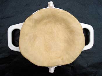 Pasty crimper - with pastry, ready to make a pasty